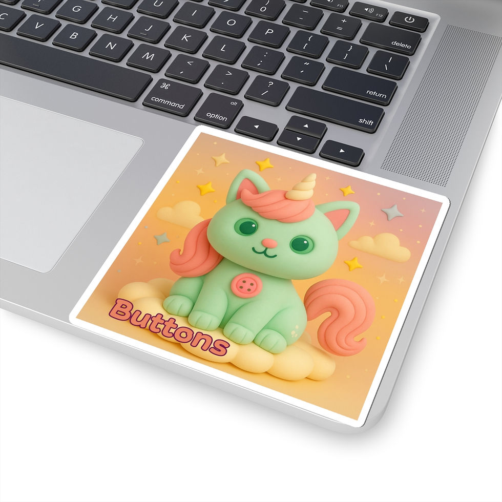 Thumbnail: Kiss-Cut Stickers: Caticorns Galore Series Character Art for Kids' Parties, 