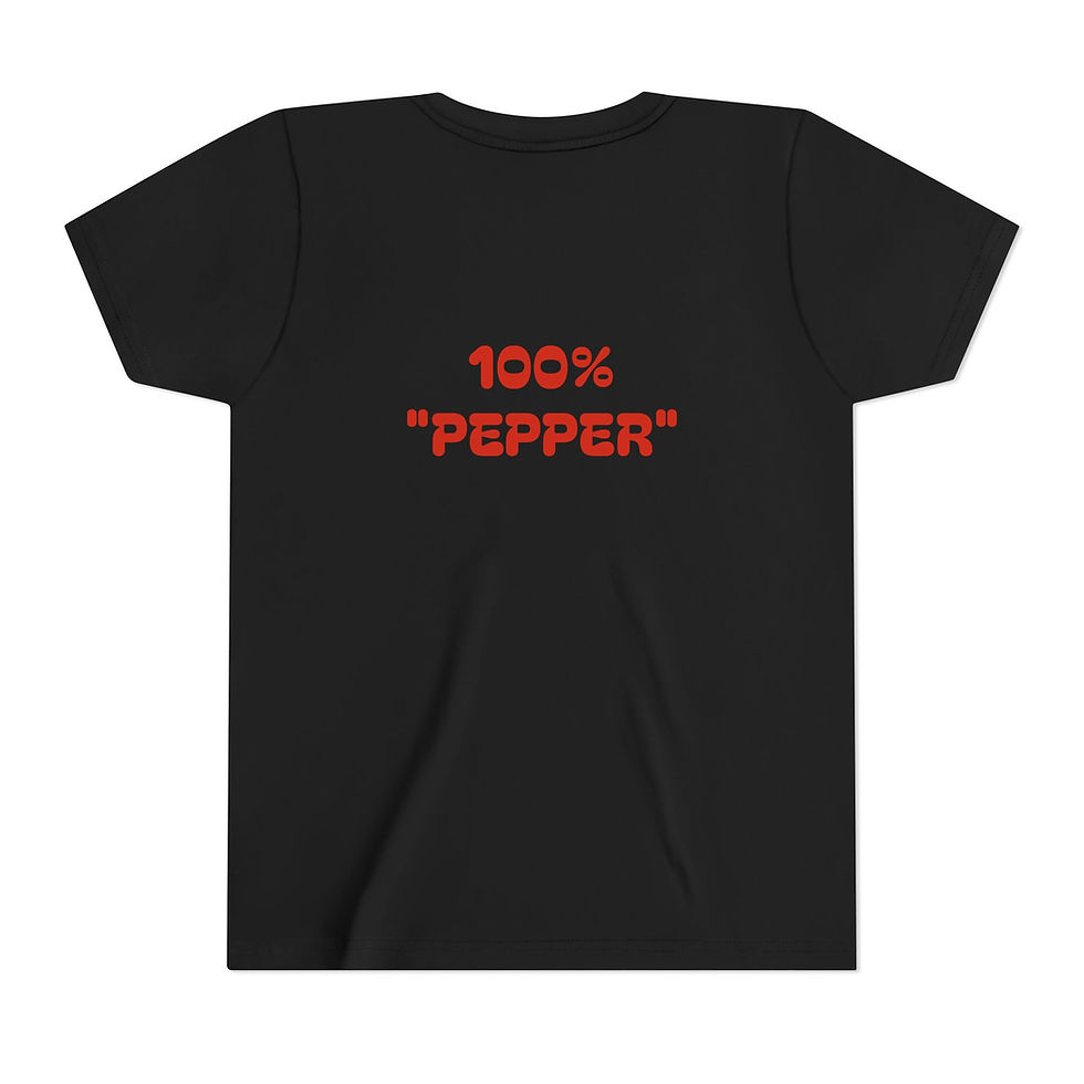Thumbnail: "PEPPER" Sing-Along Crew Tee – Caticorns Galore Shirt with Message on Back
