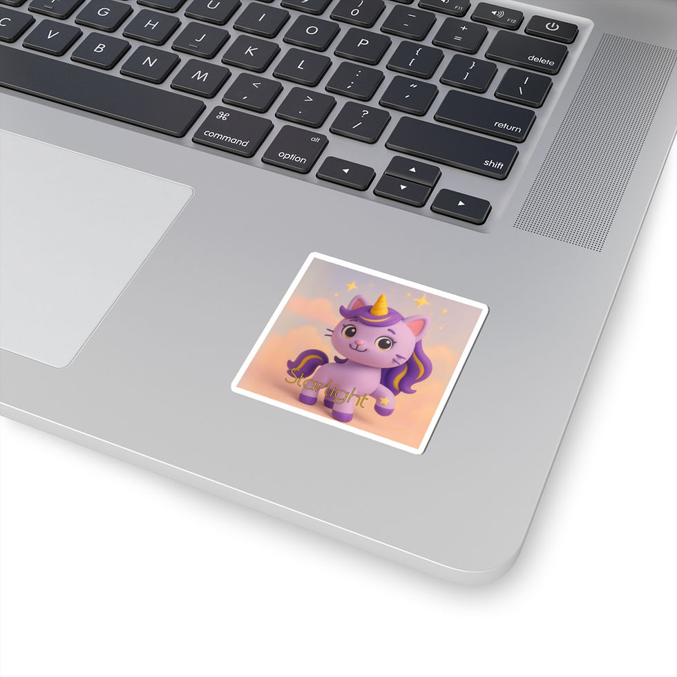 Thumbnail: Kiss-Cut Stickers: Caticorns Galore Series Character "STARLIGHT" 