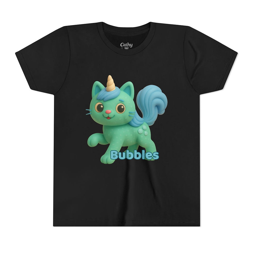 Thumbnail: "Bubbles" Sing-Along Crew Tee Shirt with “100% Effervescent” Back