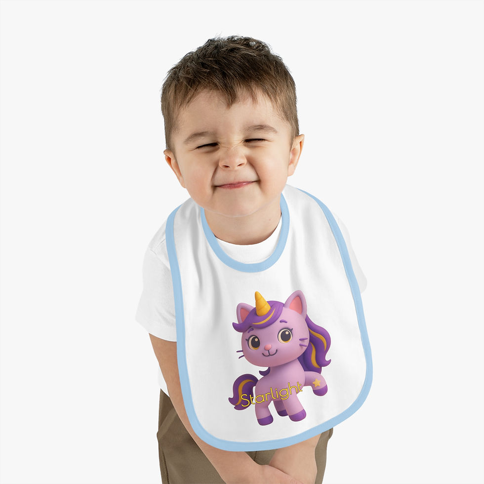 Thumbnail: Caticorns Galore Baby Bib – Adorable Sing-Along Crew Mealtime Accessory