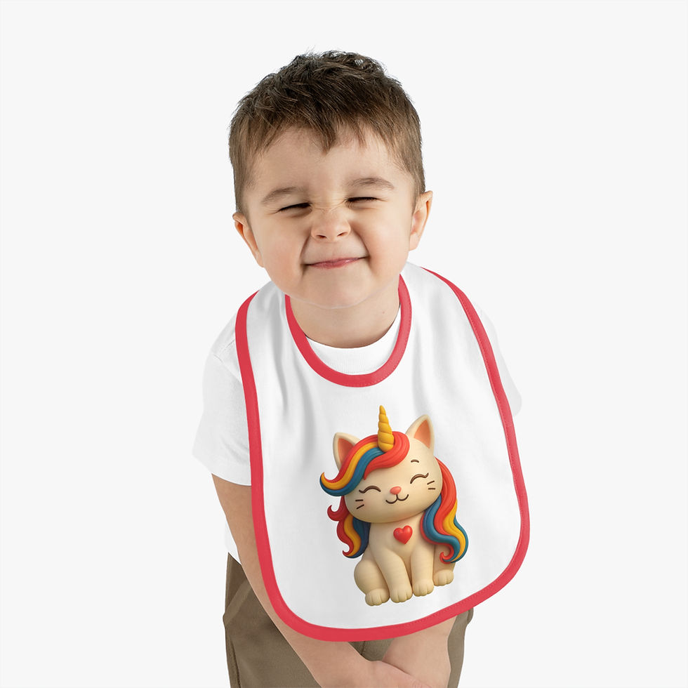 Thumbnail: Caticorns Galore Baby Bib – Adorable Sing-Along Crew Mealtime Accessory