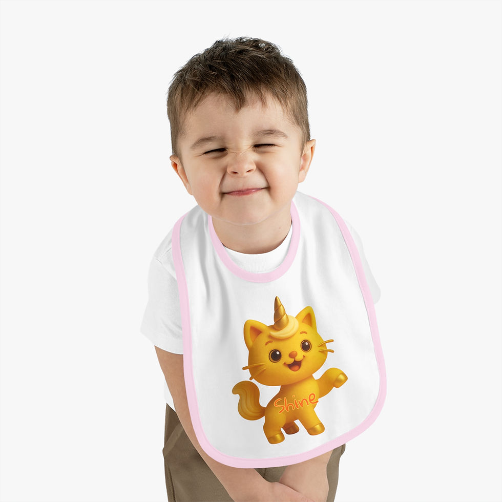 Thumbnail: Caticorns Galore Baby Bib – Adorable Sing-Along Crew Mealtime Accessory