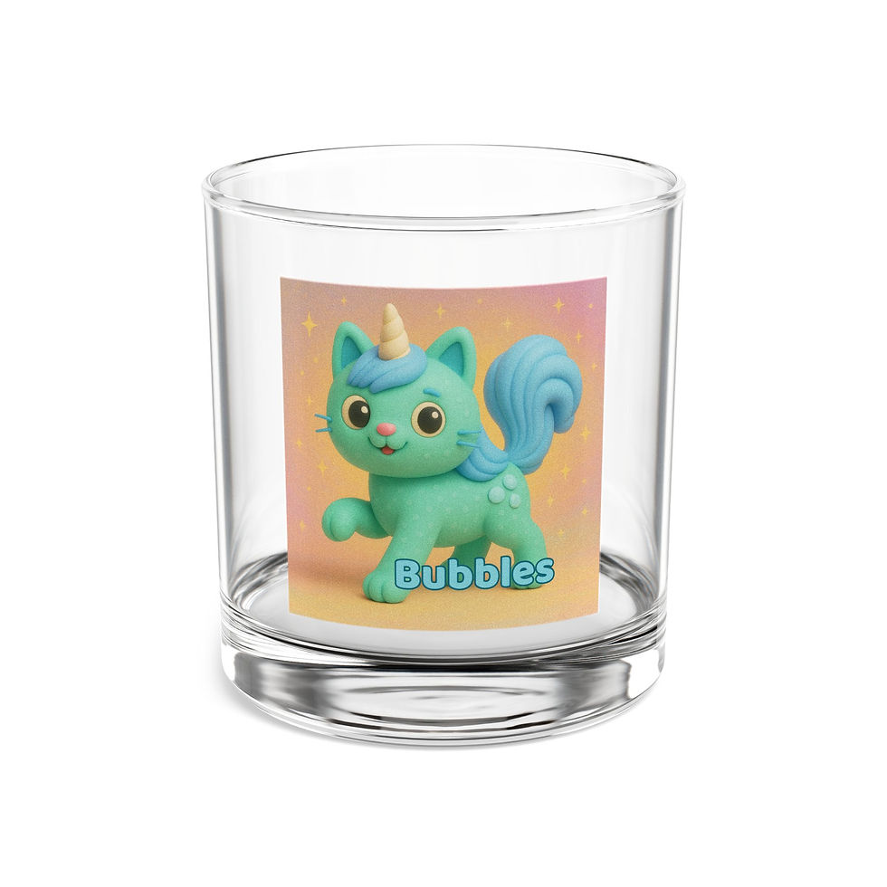 "BUBBLES" Glass – 10oz Collectible Cup for Magical Sips & Smiles