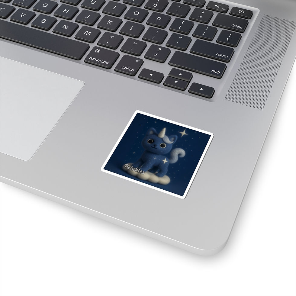 Thumbnail: Kiss-Cut Stickers: Caticorns Galore Series Character "TWINKLES" 