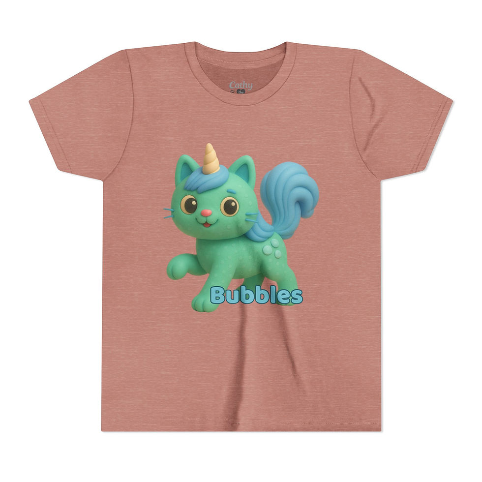 Thumbnail: "Bubbles" Sing-Along Crew Tee Shirt with “100% Effervescent” Back