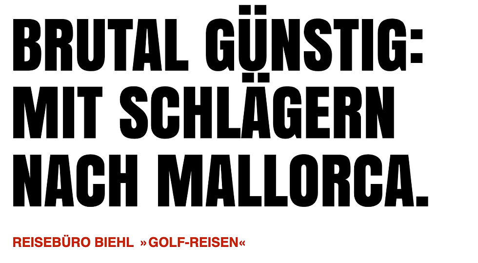 Reisebüro Biehl Kreative Headline by toptexter.de