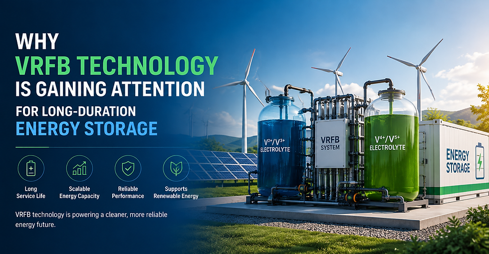 Why VRFB Technology Is Gaining Attention for Long-Duration Energy Storage