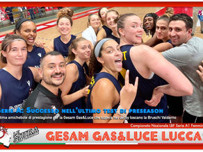 Il Basket Le Mura Lucca chiude il precampionato con una vittoria sulla Bruschi Valdarno 83-66