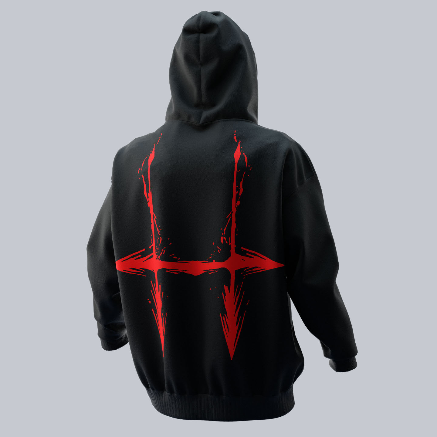 Choso Piercing Blood Oversize Hoodie