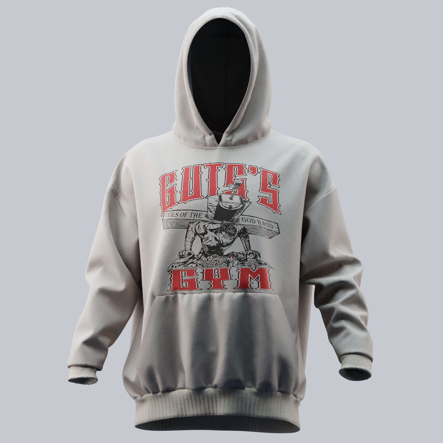 Guts All Pain No Gain Oversize Hoodie