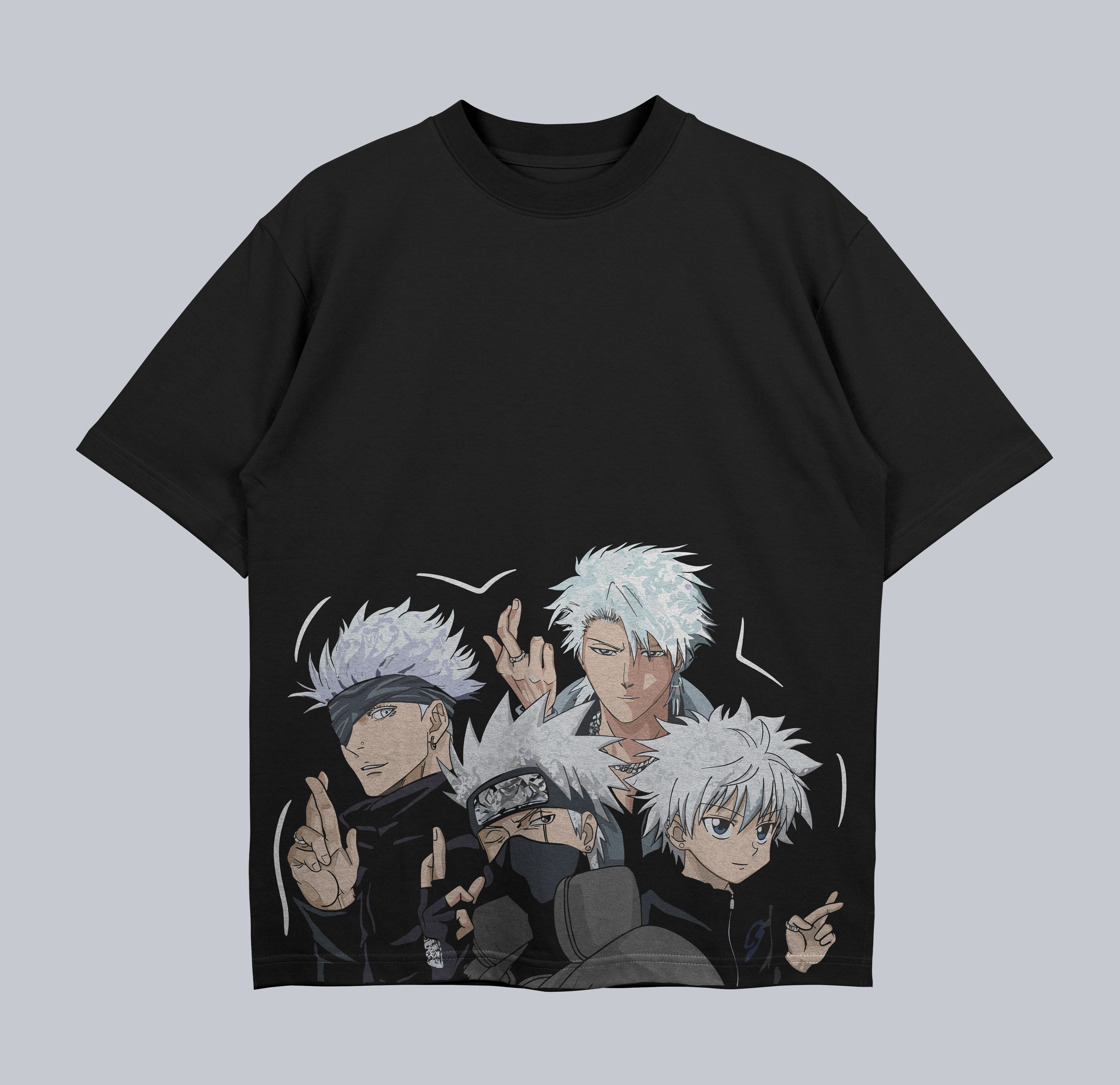 White Hairs Oversize Tshirt