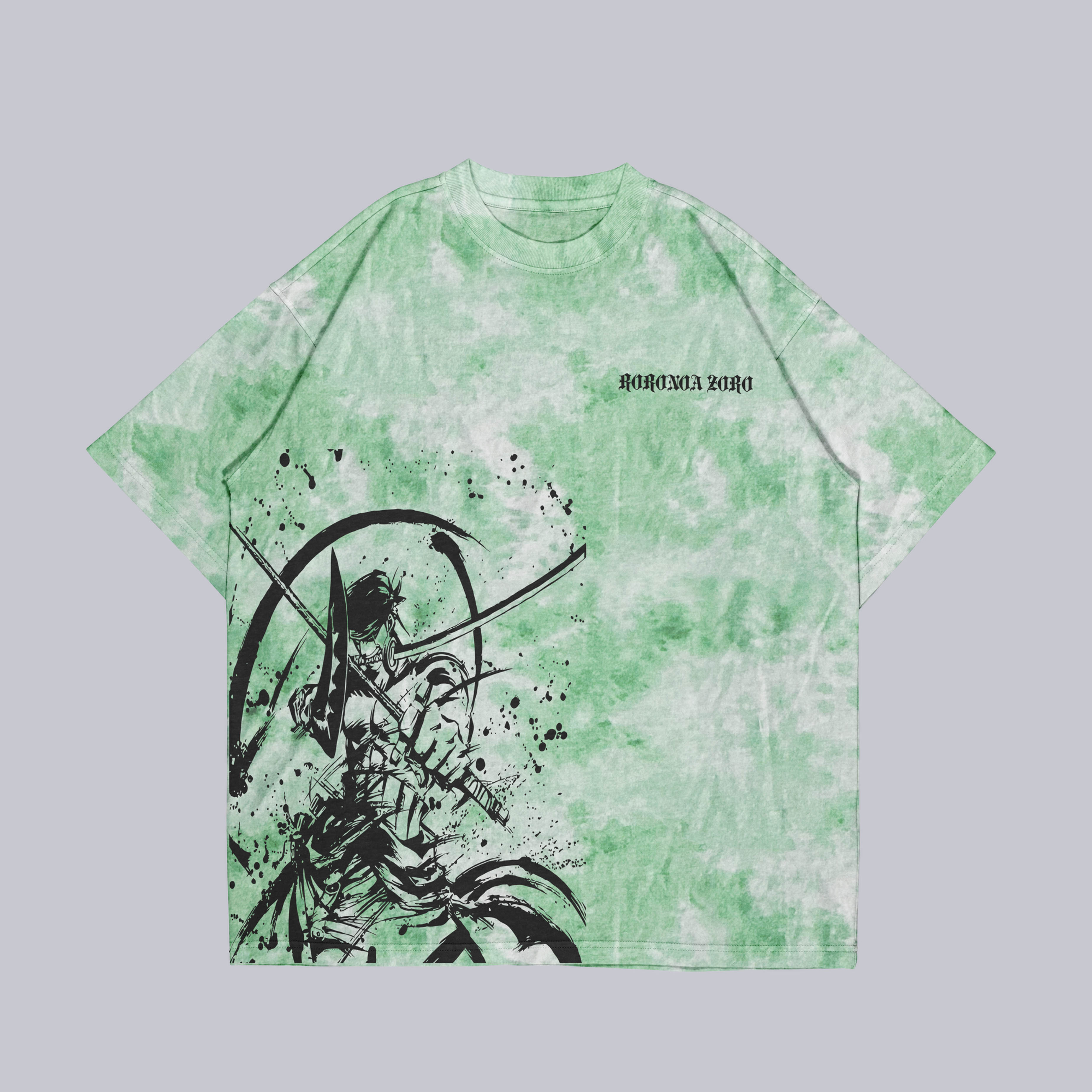 Roronoa Zoro Dye Tie Oversize Tshirt