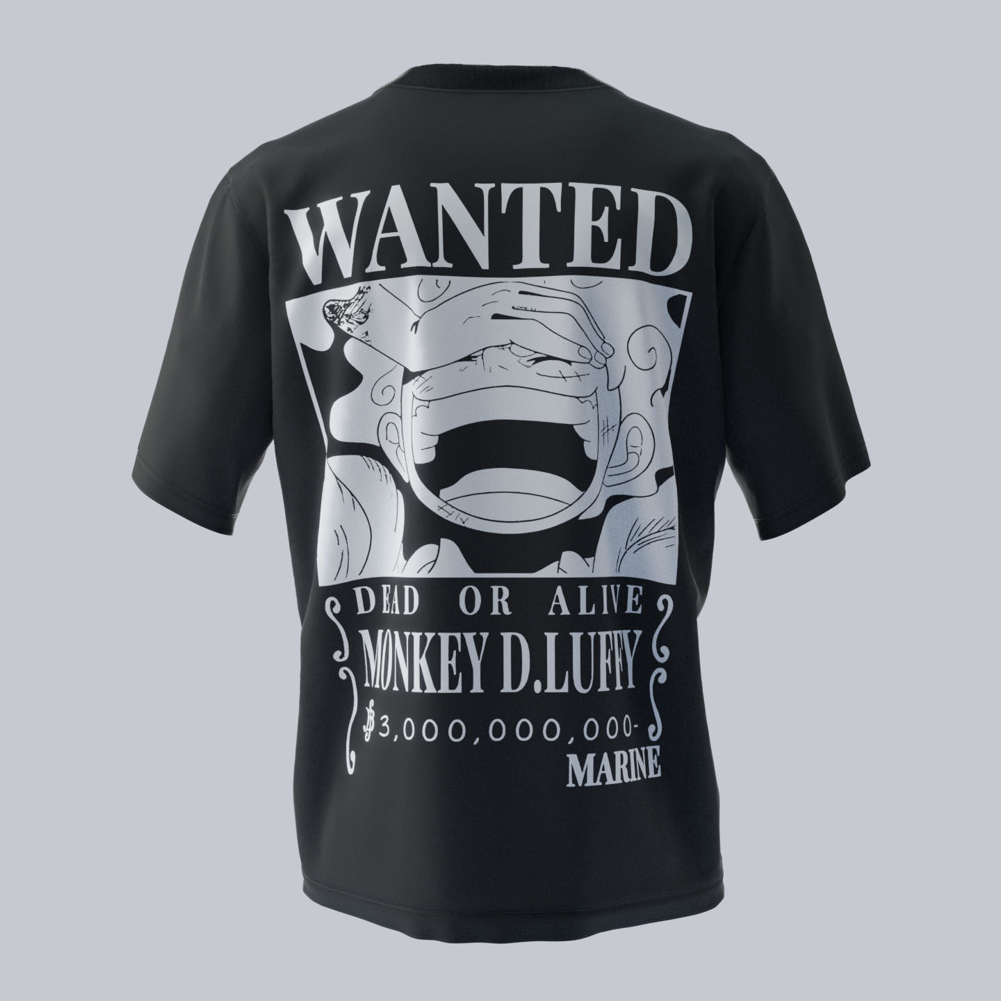 Wanted Luffy Oversize Tshirt