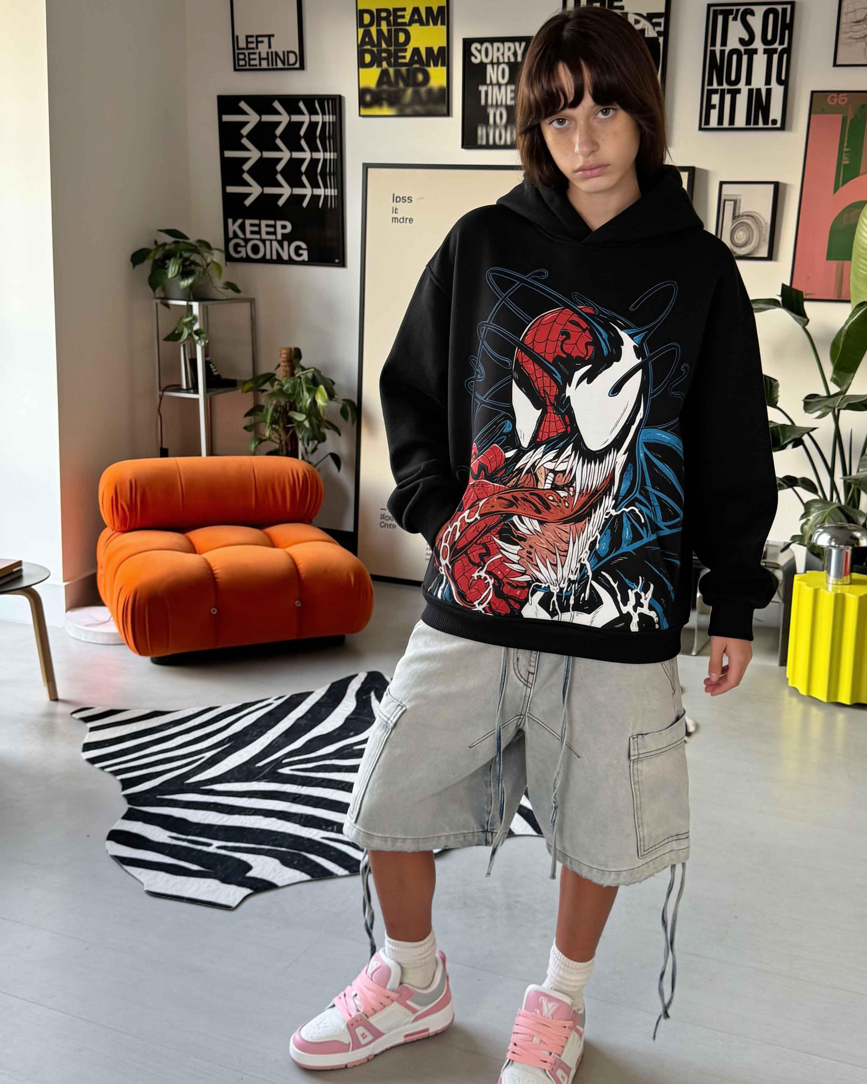 Symbiote Spider Man Oversize Hoodie