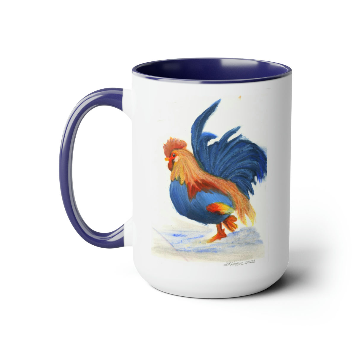 Chicken Two-Tone Coffee Mug 15oz