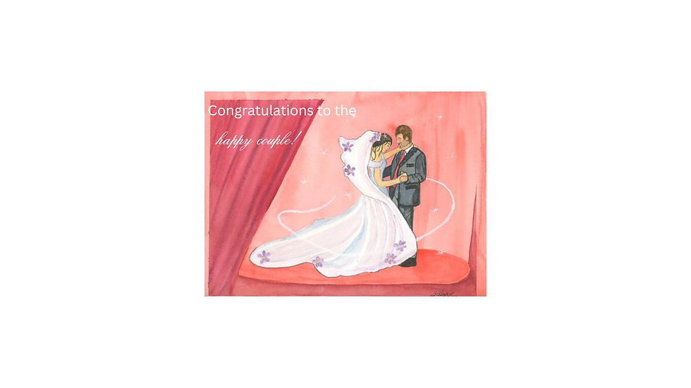 Dancing Wedding Card