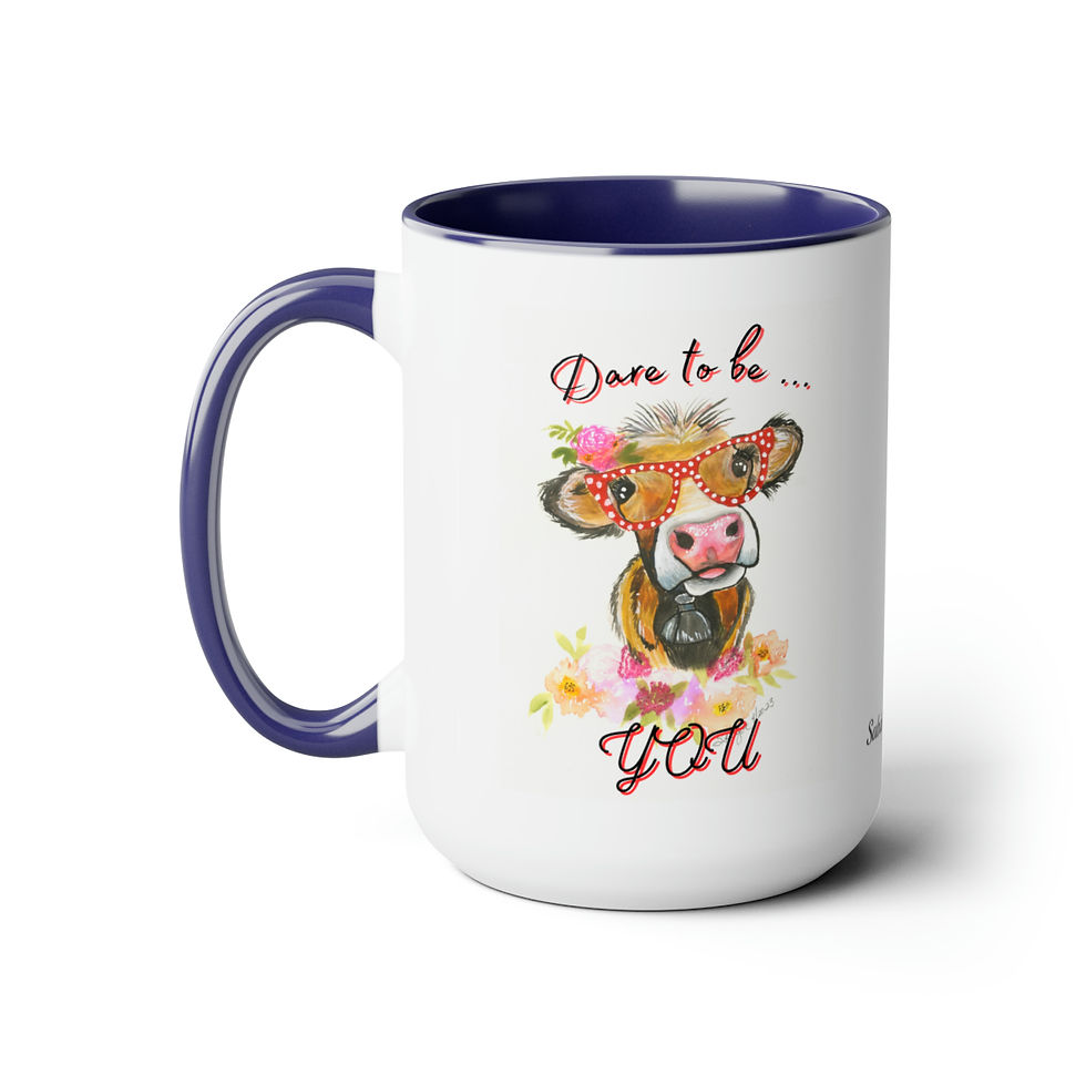 Thumbnail: Dare to be YOU Ceramic Mug 15oz Sabin Hogue Art