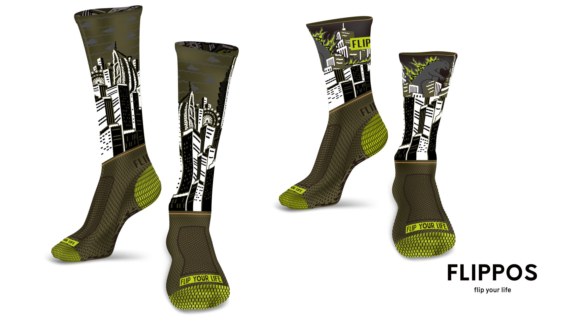 Flippos - 翻轉運動壓力襪都市叢林