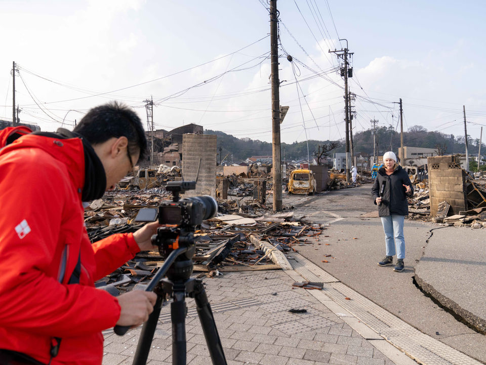 Australia Broadcasting Corporation reports in Wajima
