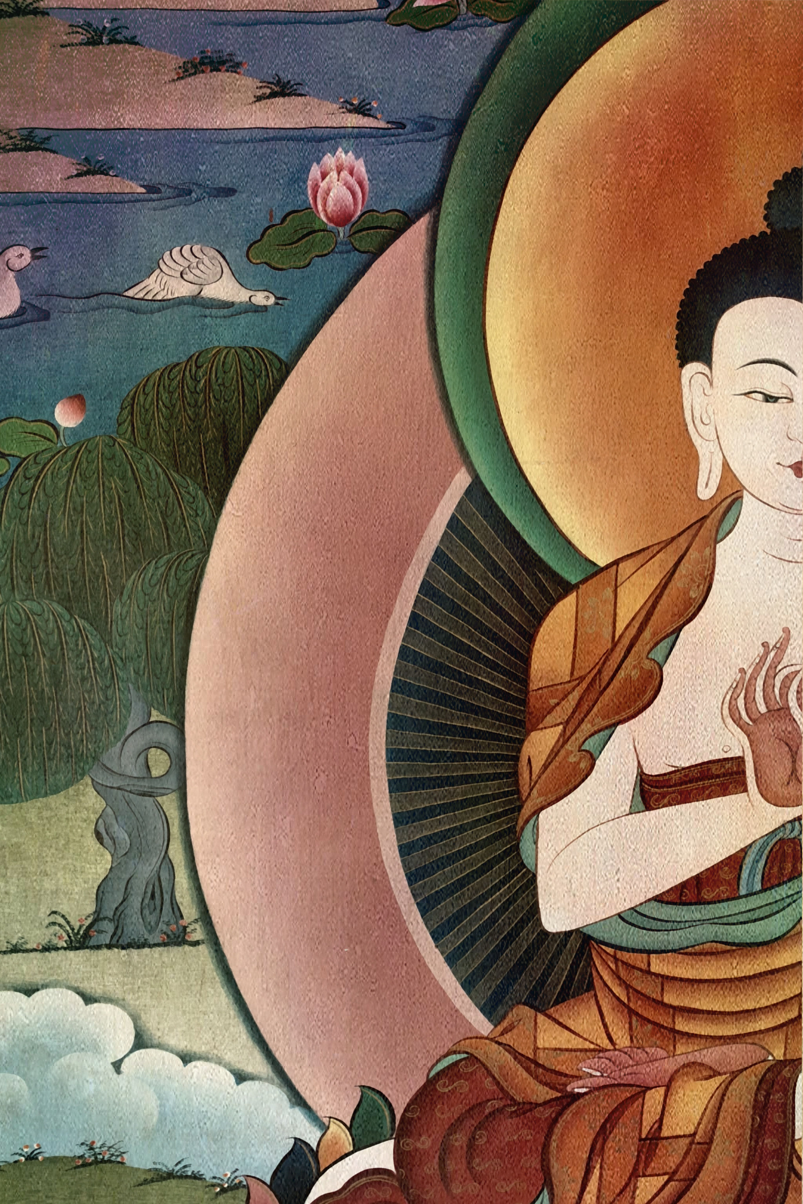 Buddha living room wall art