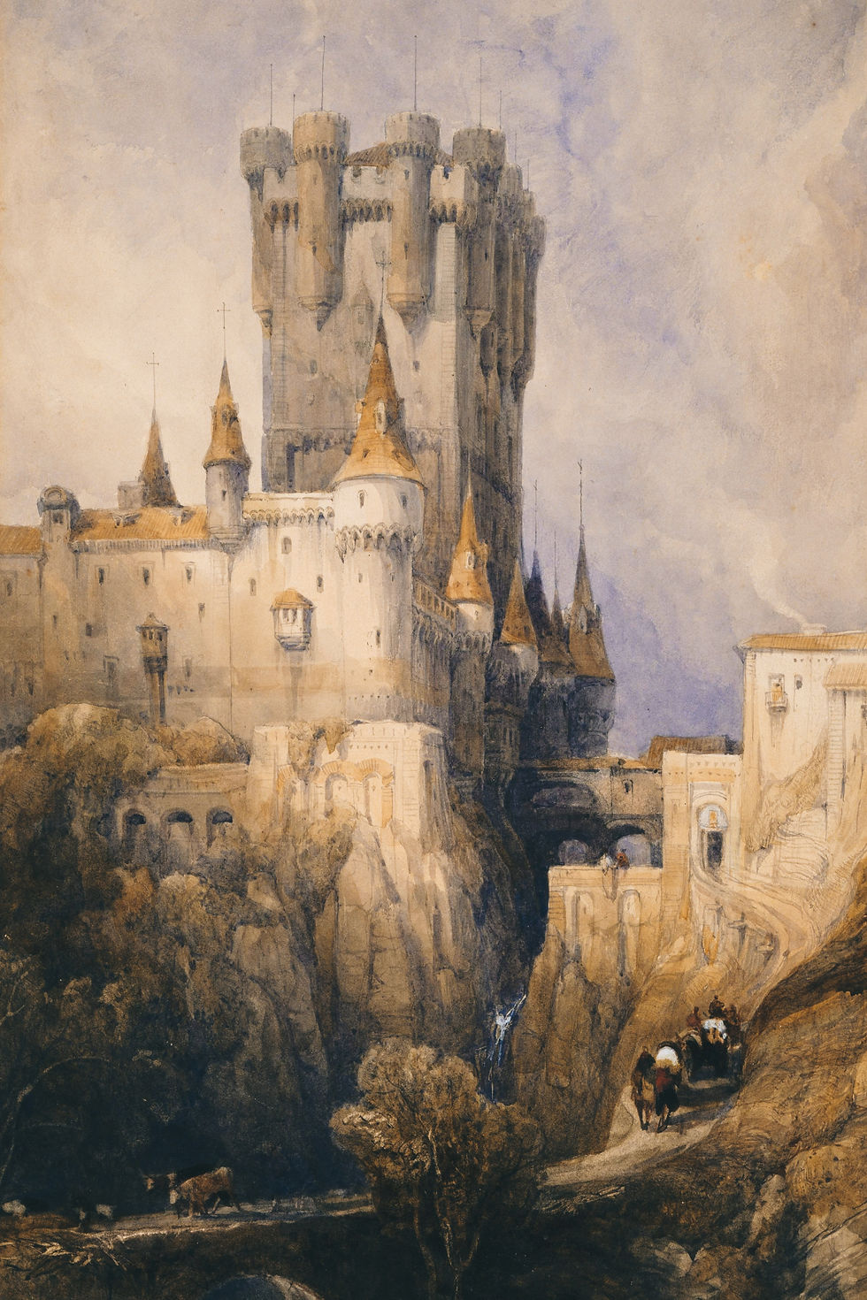 castle with vintage look photo wall art