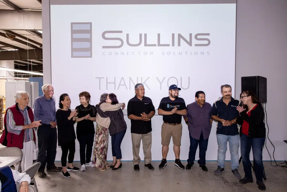Sullins Connector Solutions staff at a thank you event