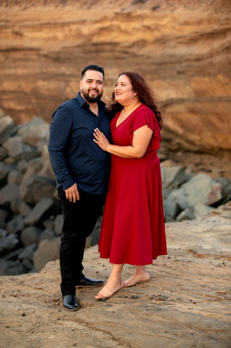sunset cliffs san diego engagement photography by Tom Keene LAdigitalPhoto