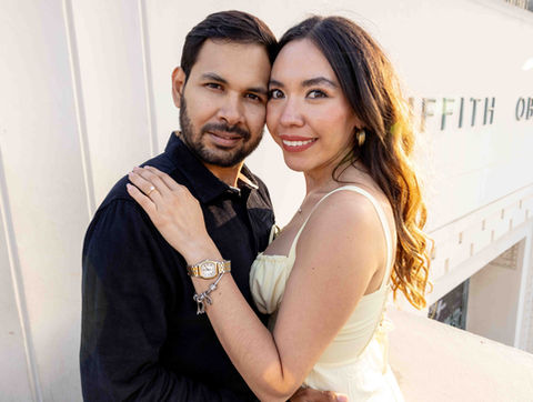 griffith park observatory enagement
