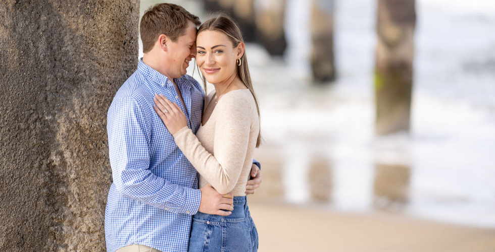 Engagement Photos What to Wear blue shirt and taupe shirt with jeans