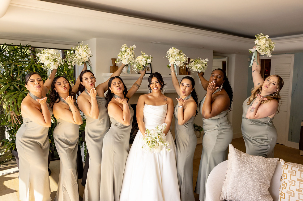 great colors on bridesmaids dresses for beach wedding