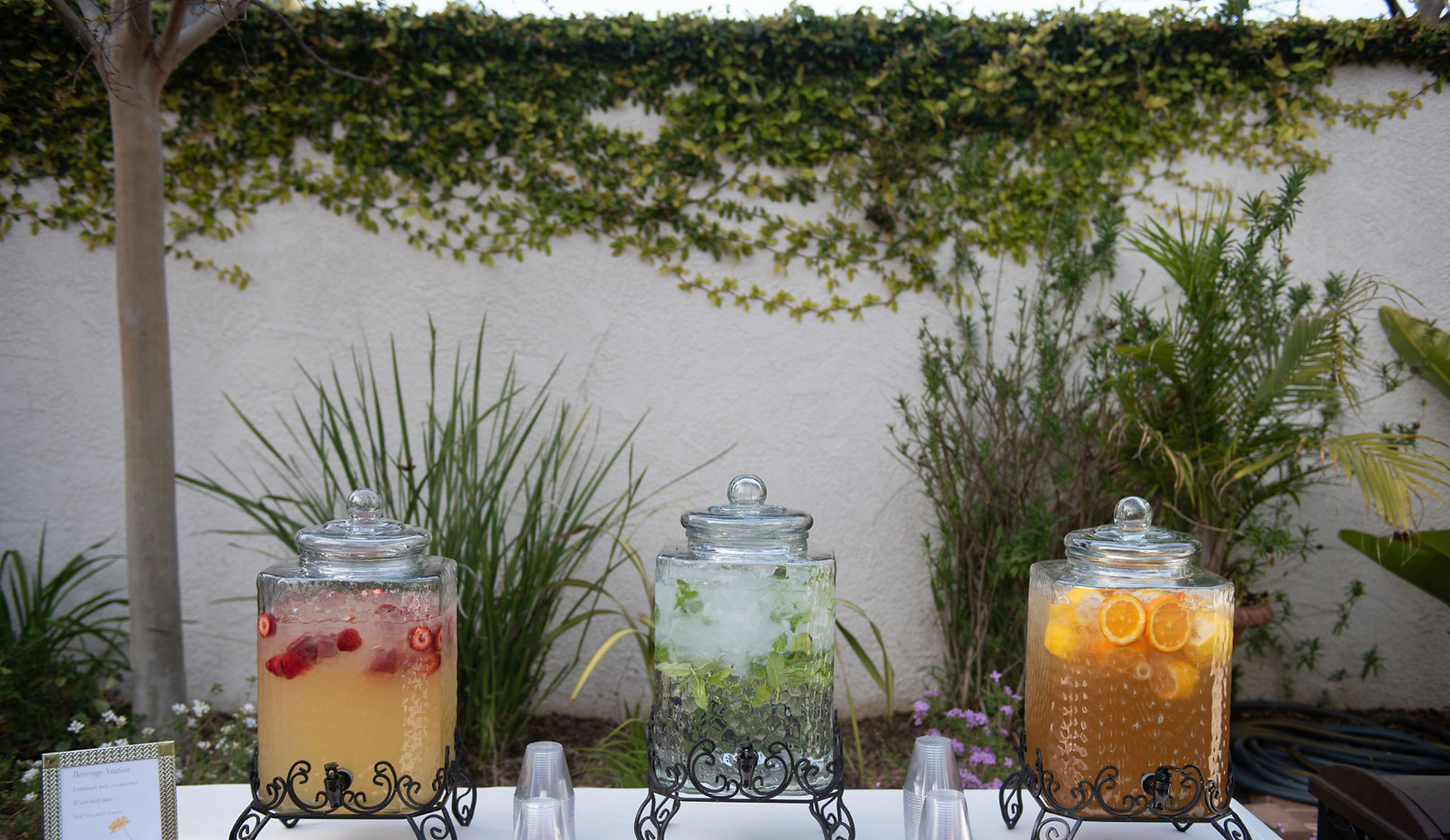 Three drink dispensers at The Thursday Club venue