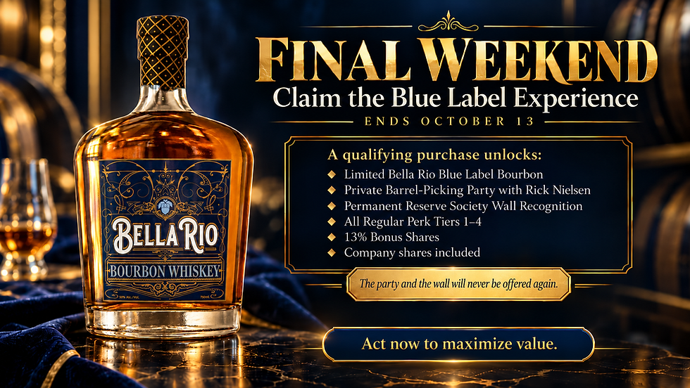 LAST WEEKEND to Earn Blue Label Perks