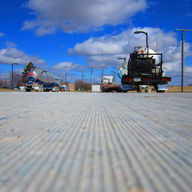 Close-up of diamond ground surface