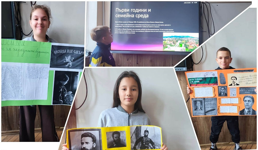 Беронците от шестите класове посрещат 1 ноември - Деня на народните будители с вдъхновение и творчество!