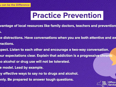 October is Prevention Month: You Can Be the Difference!