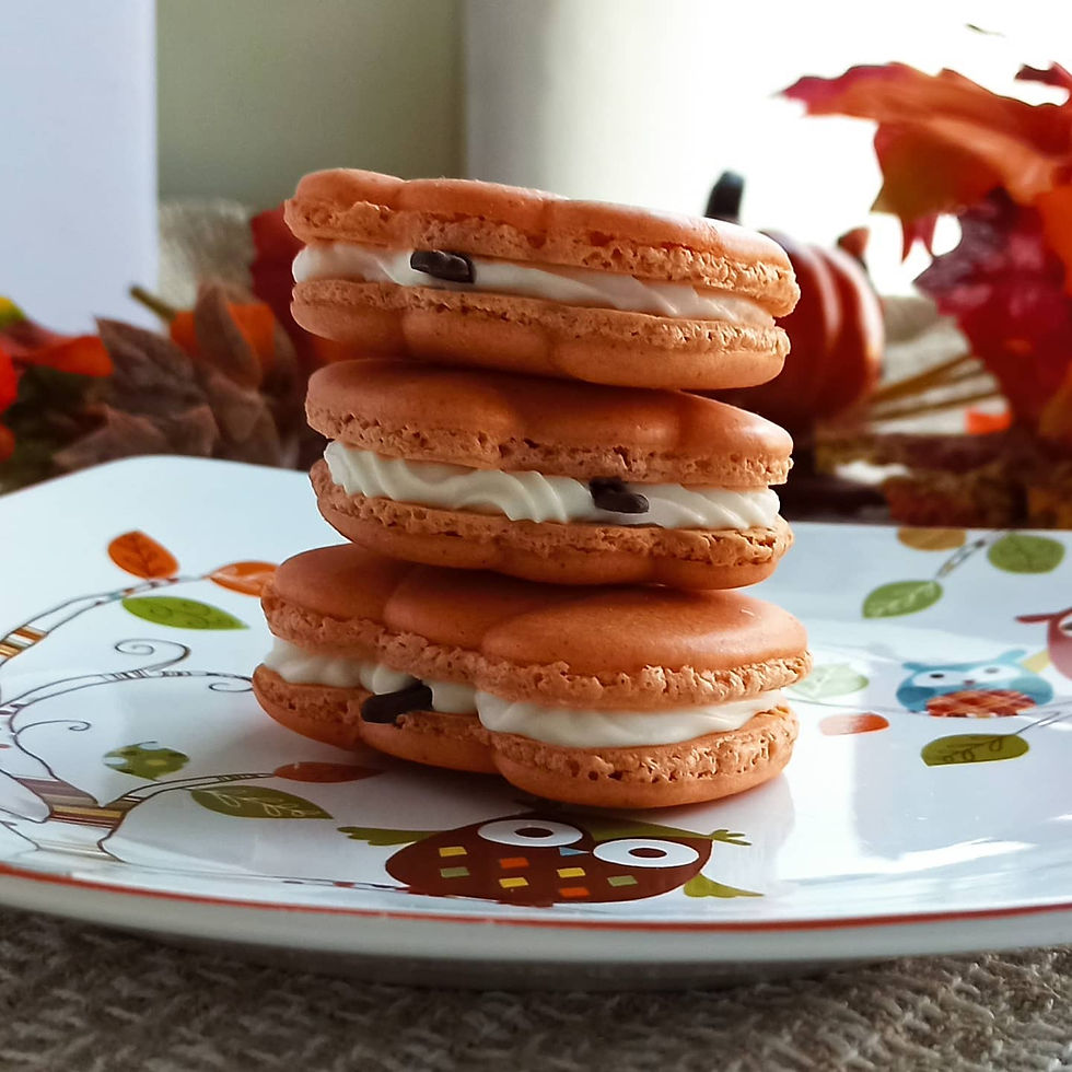 Pumpkin Macarons
