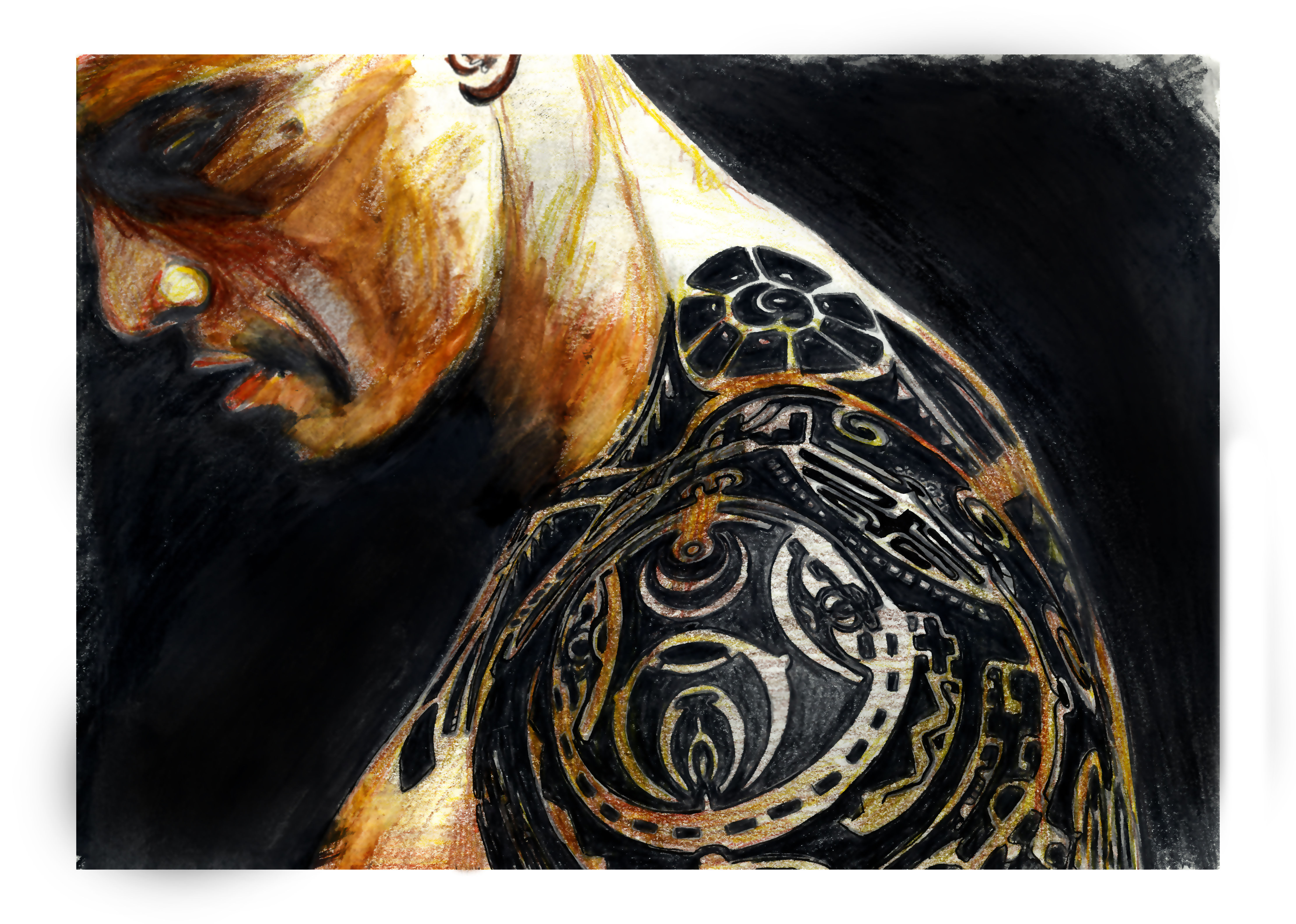 Dwayne Johnson Portrait Drawing