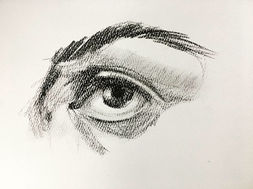 Senior students learning Realistic drawing at an after school drawing class