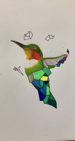 A Geo drawing completed by one of our students at a holiday workshop