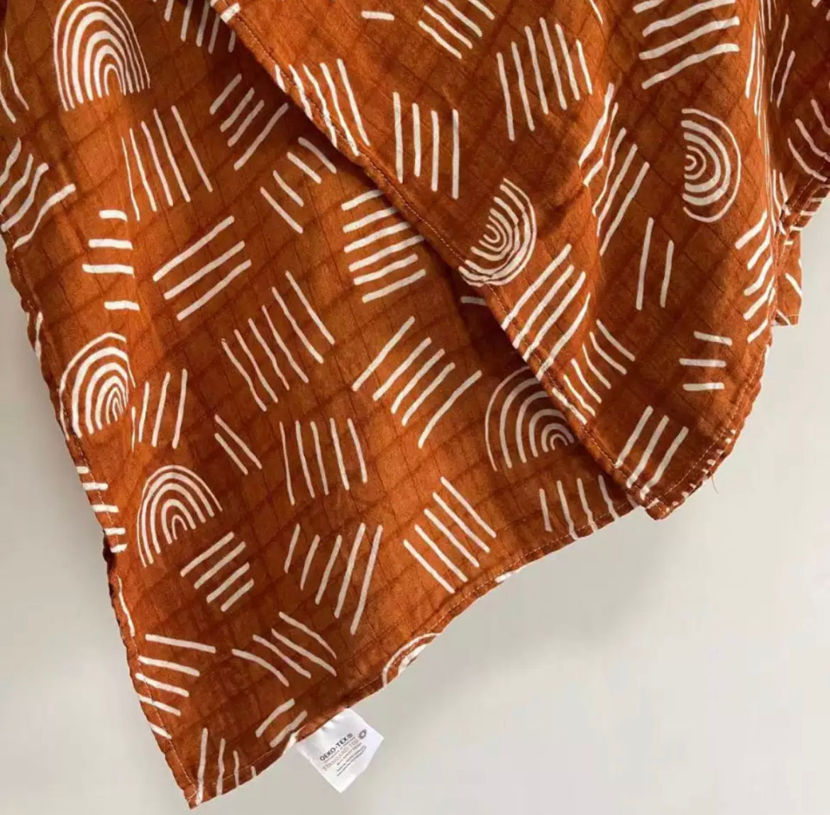 Rainbow Muslin Swaddle Blanket