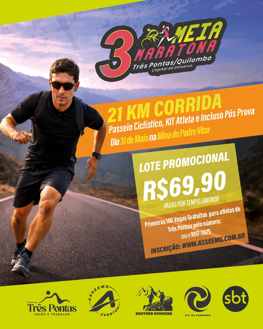 3ª Meia Maratona de Três Pontas/Quilombo