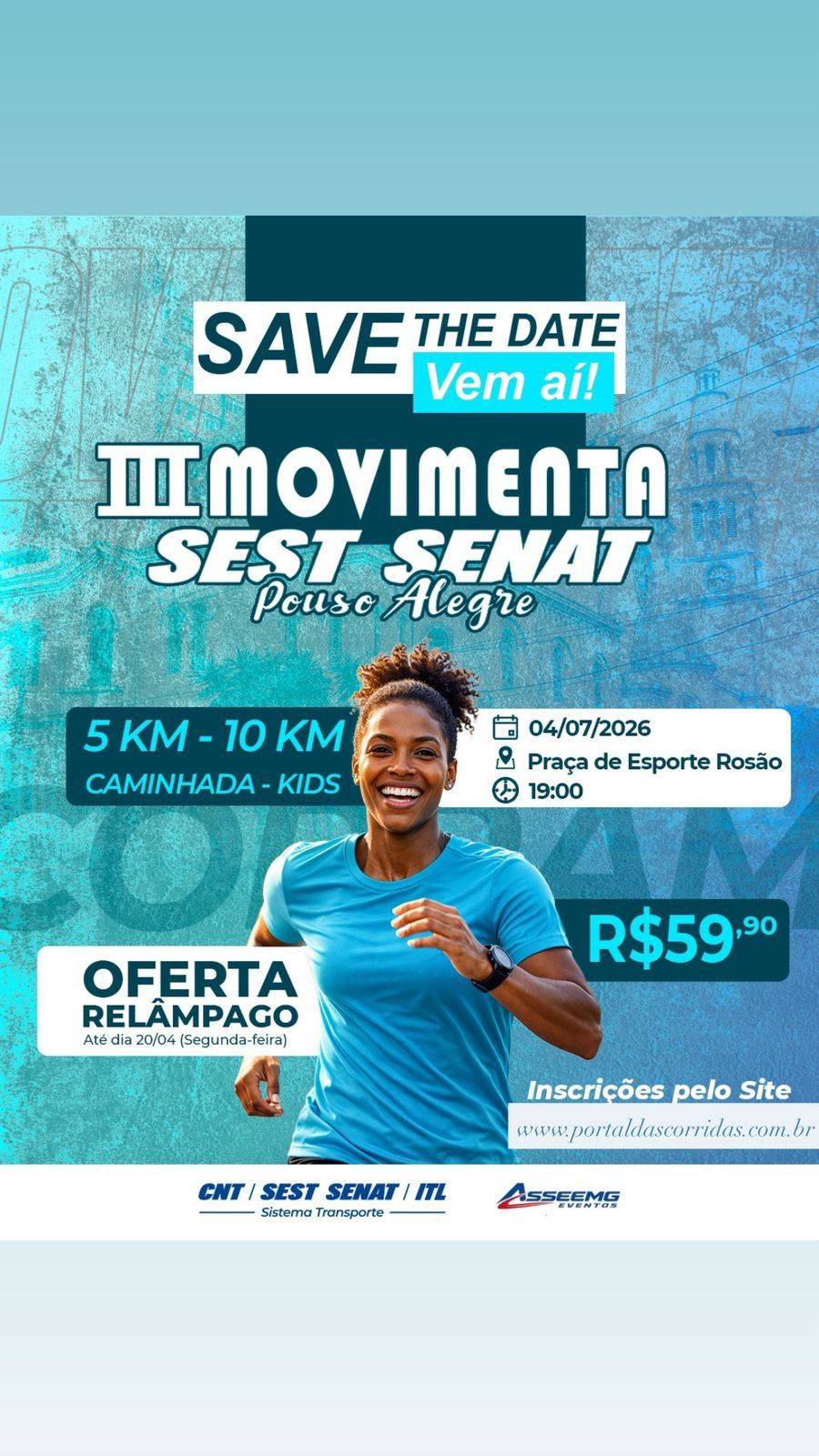 CORRIDA E CAMINHADA MOVIMENTA SEST SENAT 2026