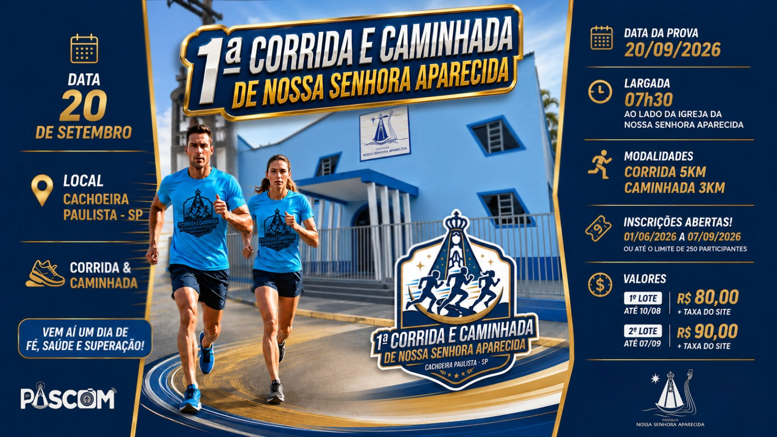 1ª Corrida e Caminhada de Nossa Senhora Aparecida