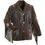 Thumbnail: Mens Brown Suede Fringed Leather Jacket