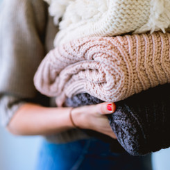 A Pile of Sweaters