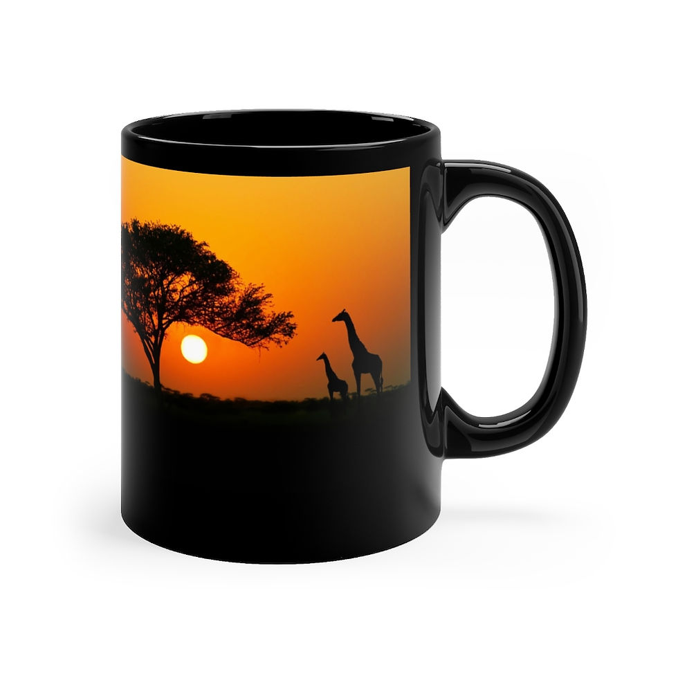 Thumbnail: Black mug 11oz