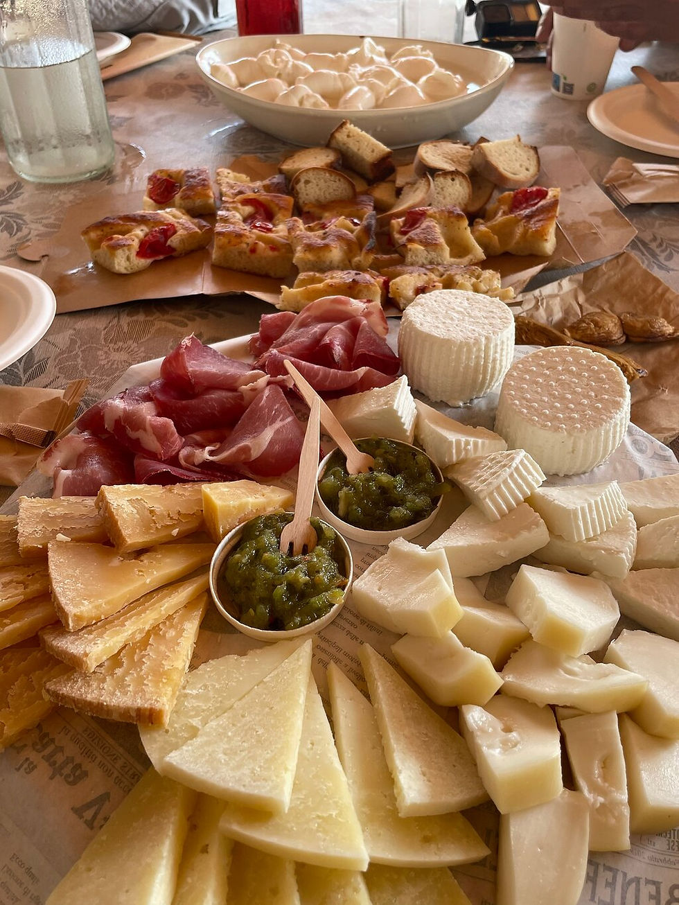 Traditional farm products in Puglia