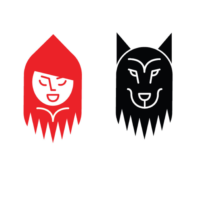 Little Red Riding Hood and Wolf