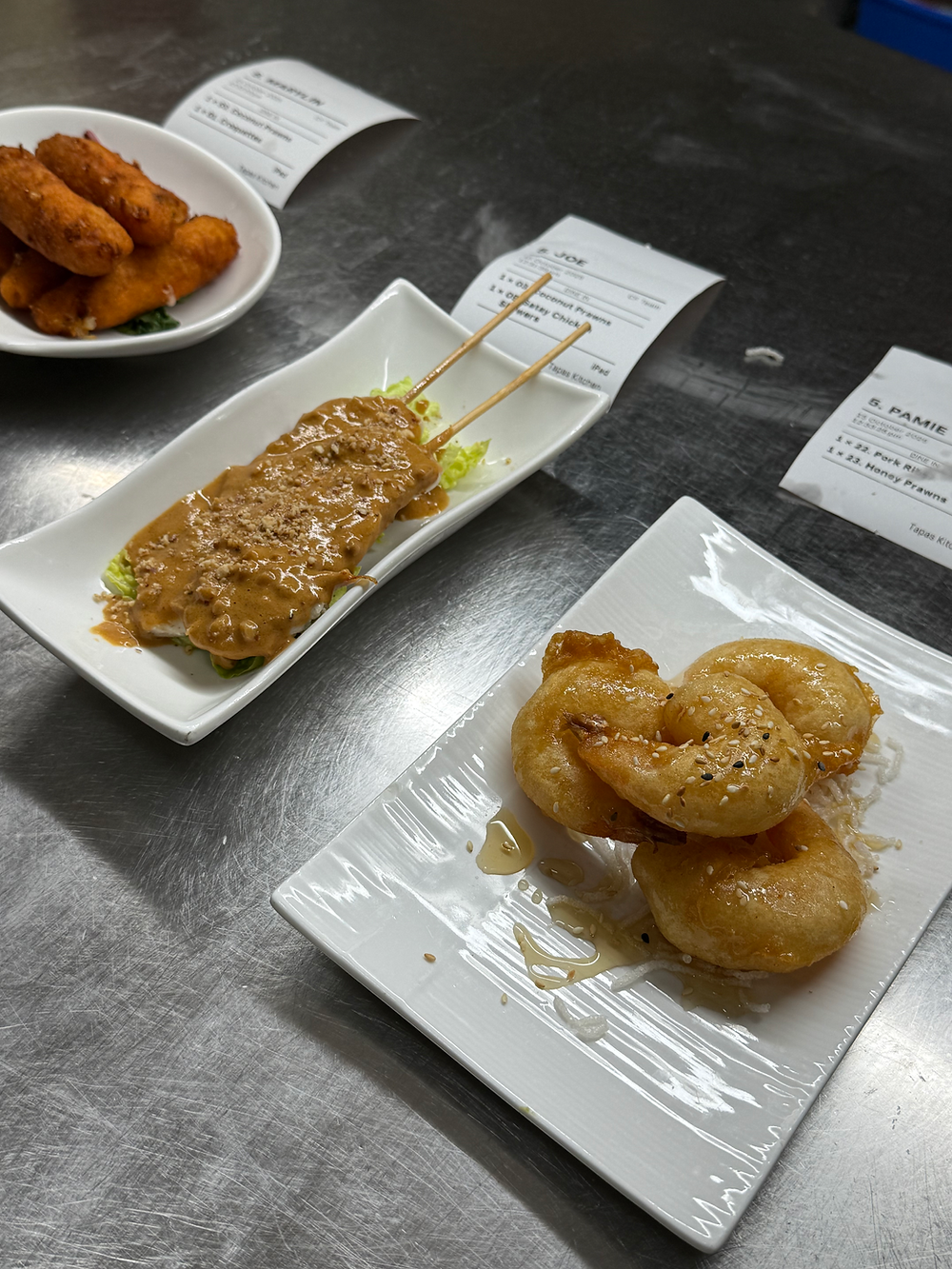 Prawns skewers